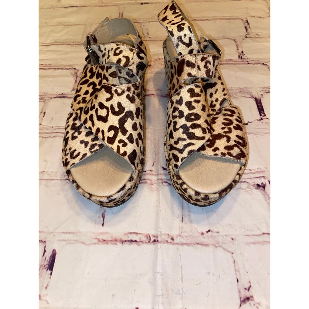 Matisse x Amuse Society Runaway Leopard Calf Hair Platform Sandals – Size 7M - Picture 3 of 9